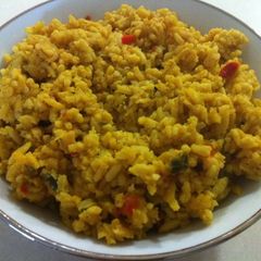 A picture of Mexican Rice.