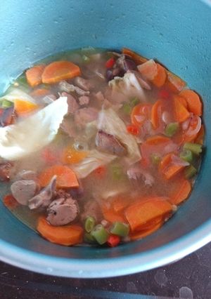 Foto resep Asem asem rempelo ati plus sayuran