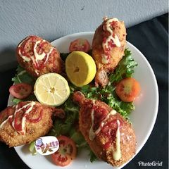 A picture of Crispy,chewy drumsticks.