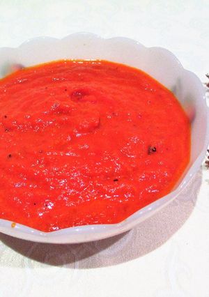 Foto principal de Salsa de tomate al albahaca para macarrones y espaguetis 🍅