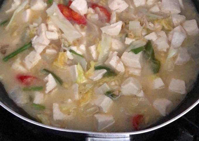 Resep Tahu Kecambah Kuah Santan Anti Gagal