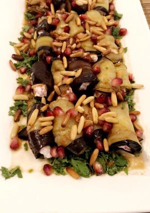 صورة لوصفة لفائف الباذنجان