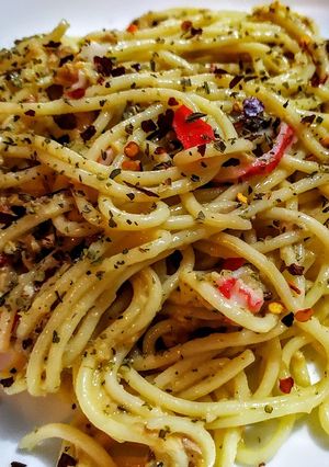 Una foto de CARBONARA🍝Marinera...!🌊