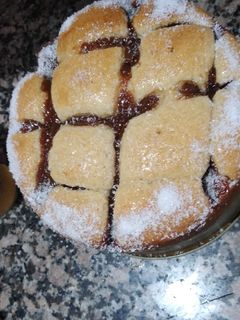 Una foto de Torta matera de dulce de leche