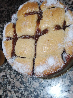 Una foto de Torta matera de dulce de leche