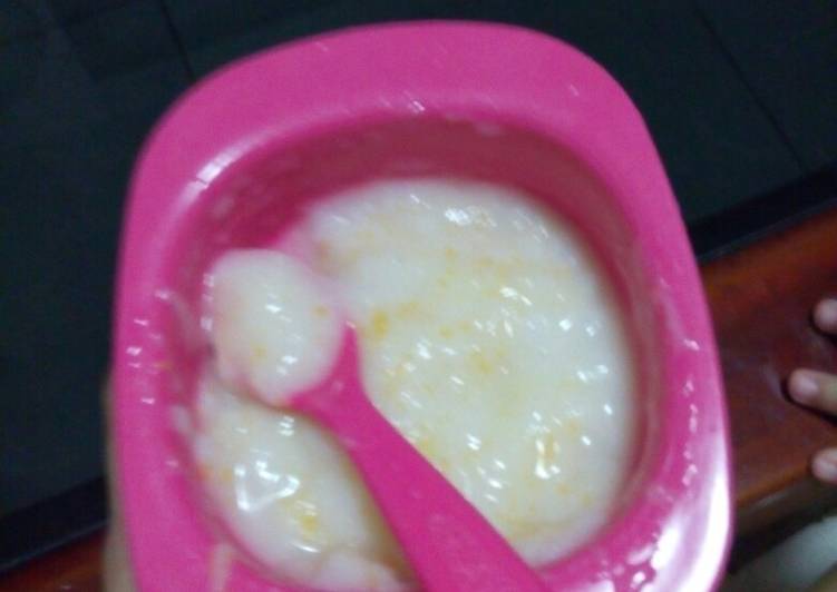  Resep  MPASI 8bln Bubur nasi ceker  simple  oleh Ines Devi 