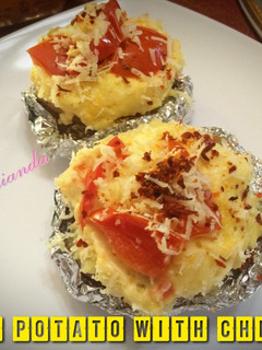 Foto resep Baked potato with chesee