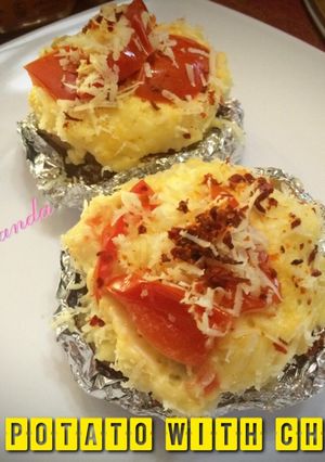 Foto resep Baked potato with chesee