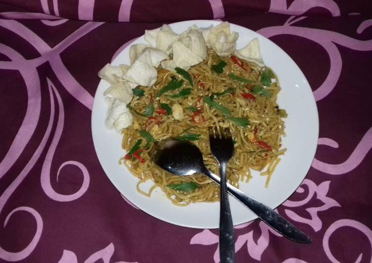 Resep Mie Gepeng Pedas Manis, Enak