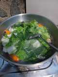 Sayur bening cemplung/bening kencur yang segar