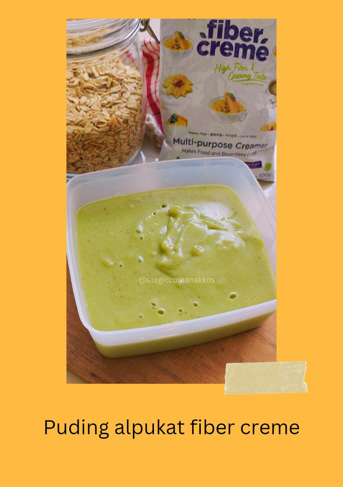 Foto resep Puding alpukat fiber creme