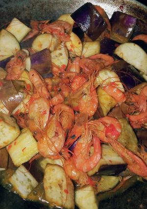 Foto resep Terong udang Balado ❤