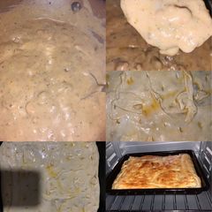 Ouma’s chicken and mushroom pie A picture of Ouma’s chicken and mushroom pie.