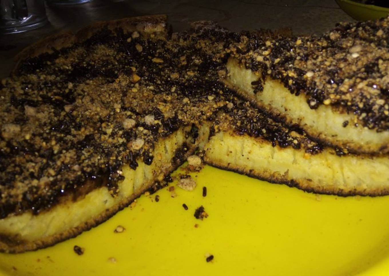 Martabak manis pizza teflon simple, endeesss