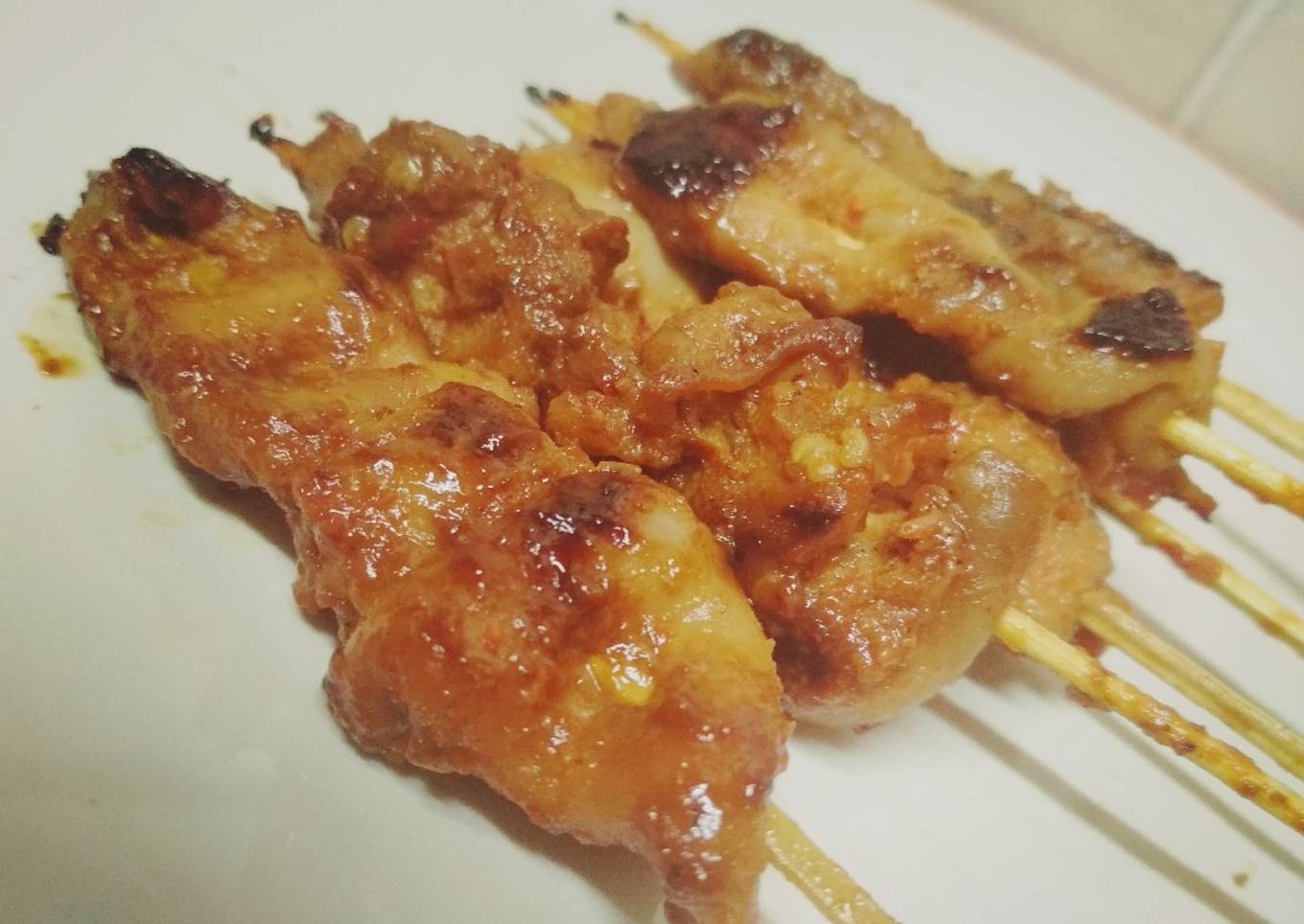 Duplikasi Sate Ayam Merah ala Sate Ratu Jogja Teflon