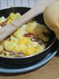 Huevos con salame