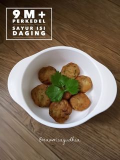 Foto resep MPASI 9m+ (Perkedel Sayur Isi Daging)