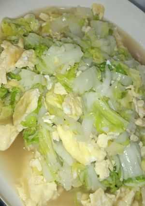 Foto resep Cah sawi putih telur