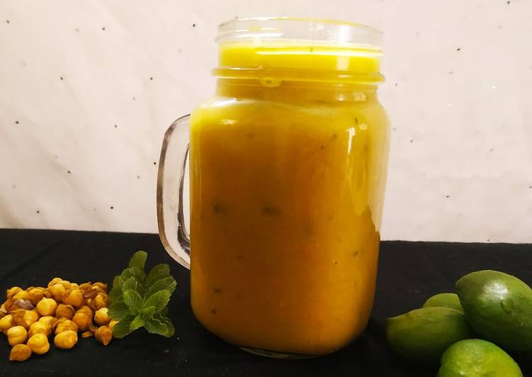 Steps to Make Speedy Sattu - Row mango Cooler