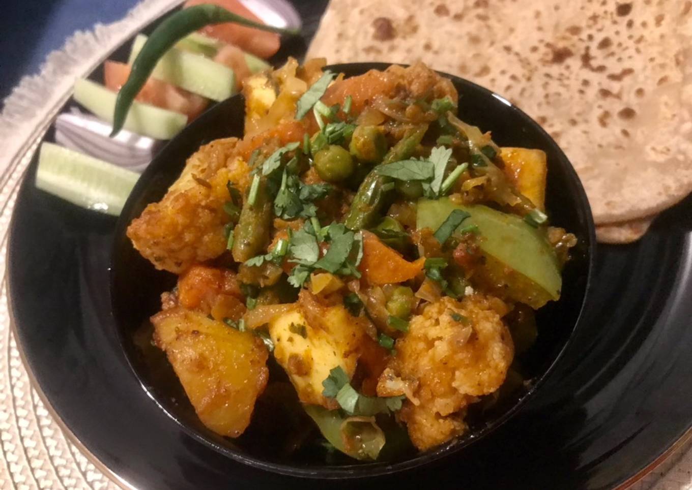 Mixed Vegetable restaurant style