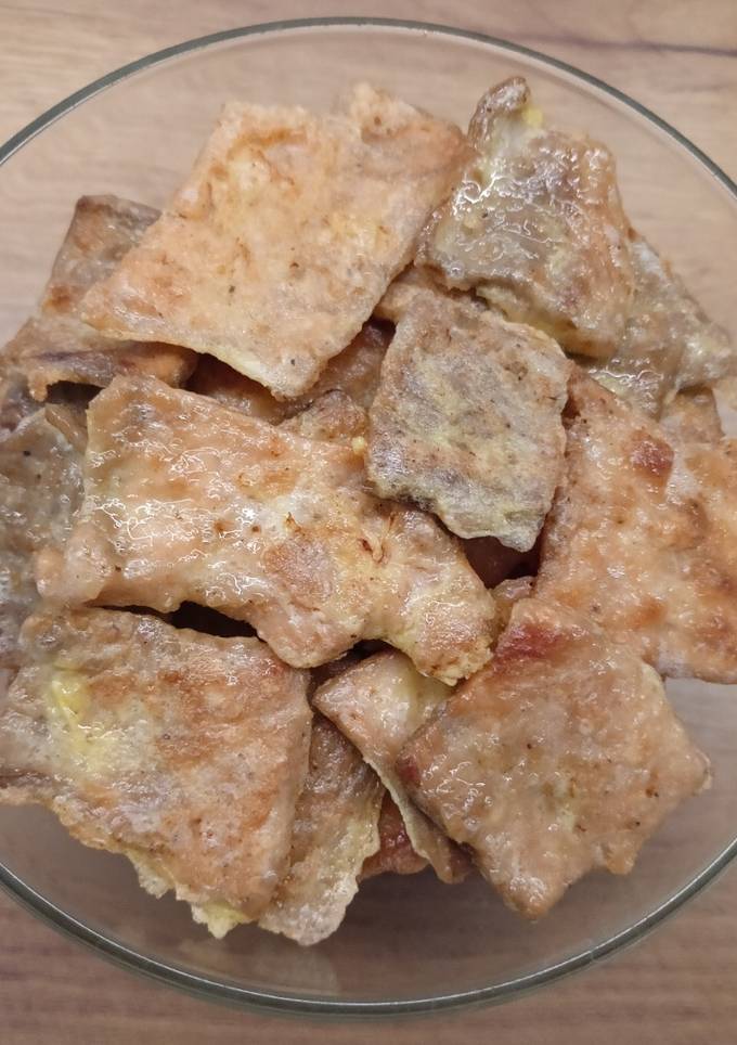 Чіпси з лосося з часником