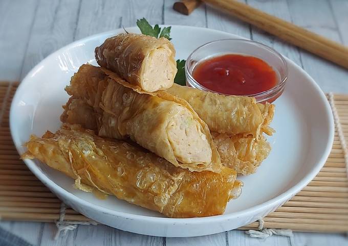 Begini Resep Lumpia Ayam Kulit Tahu - Sedap