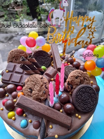 Langkah Gampang Membuat Resep  #353. Chocolate Mud Cake (Birthday Cake) yang Bisa Manjain Lidah, Bisa Manjain Lidah