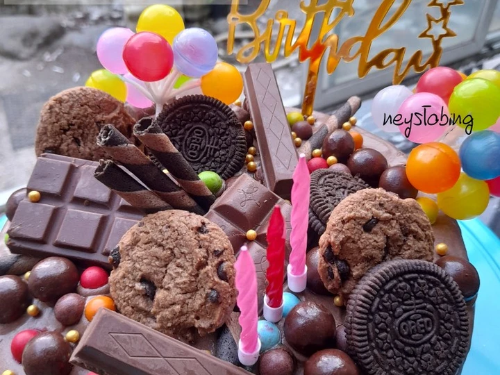 Langkah Gampang Membuat Resep  #353. Chocolate Mud Cake (Birthday Cake) yang Bisa Manjain Lidah, Bisa Manjain Lidah