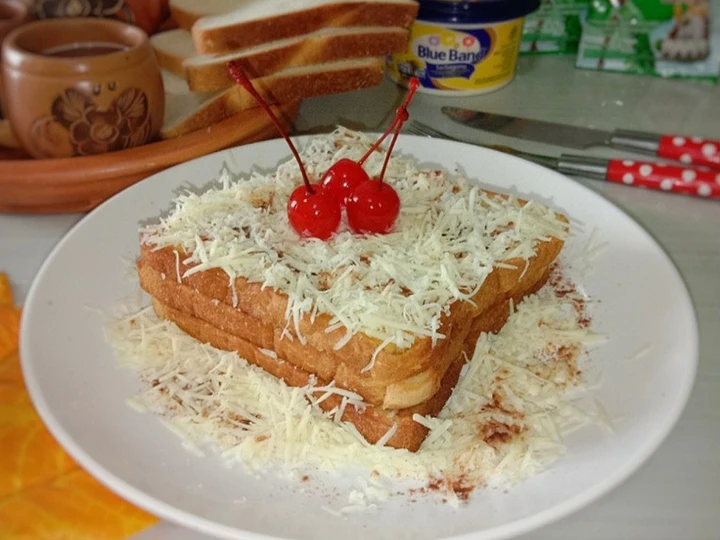 Langkah Mudah untuk Membikin Resep Roti panggang teflon milo keju yang Menggugah Selera Anti Ribet, Mantap Sekali