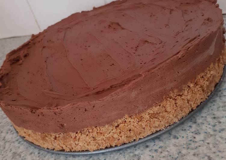 Steps to Make Homemade Chocolate cheesecake