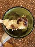 Cookie dough mug cake