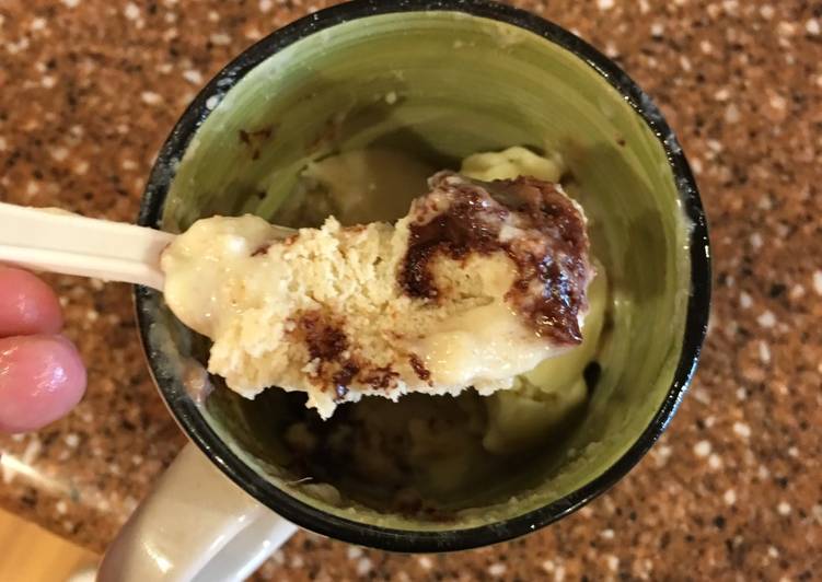 Cookie dough mug cake