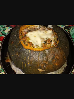 Una foto de Zapallo relleno, receta súper económica