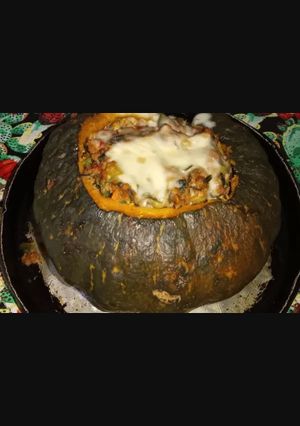 Una foto de Zapallo relleno, receta súper económica