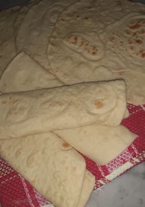 صورة لوصفة 🥟 خبز الشاورما 🥟
