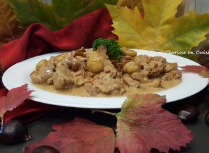 Une photo de Médaillons de filet mignon aux champignons et marrons
