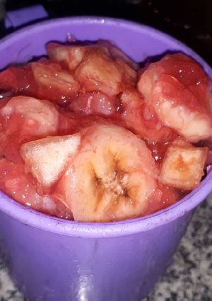 Foto principal de Gelatina de ensalada de frutas 🍓🍐🍒🍎🍇🍌🍍🍊🥝🍑🍏