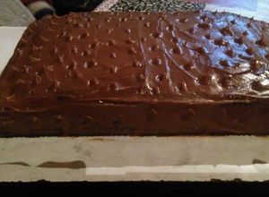 Una foto de Pudín vegano de puro chocolate y algarroba