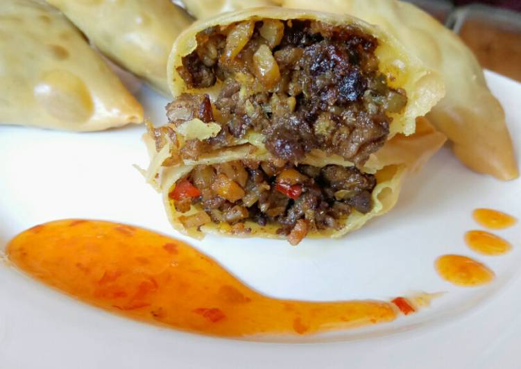 Resep Samosa Chury Sapi, Enak Banget