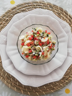 Una foto de Ceviche de palmitos