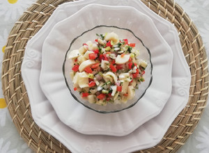 Una foto de Ceviche de palmitos