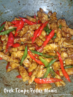 Foto resep Orek Tempe Pedas Manis