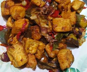 Resep Populer Oseng cumi asin terong tahu tepung Praktis Enak