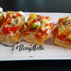 Khari Pizza (Airfryer recipe) A picture of Khari Pizza (Airfryer recipe).