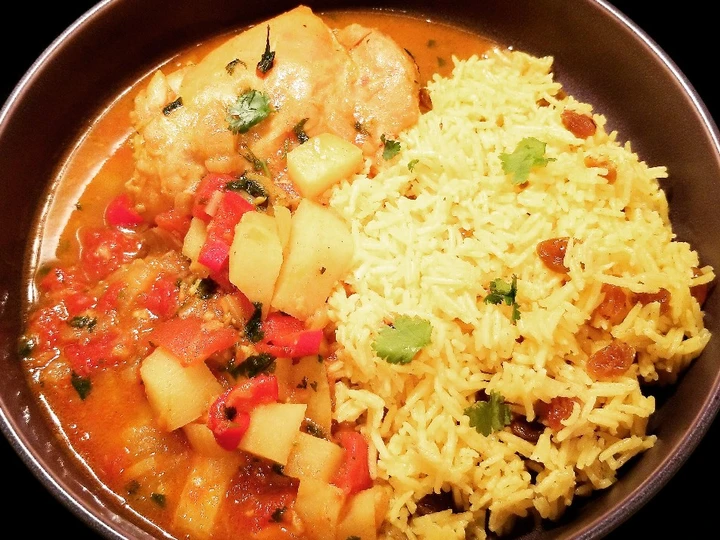 Recipe Cape Malay Chicken Curry with Yellow Rice the Awesome  Makes you drool