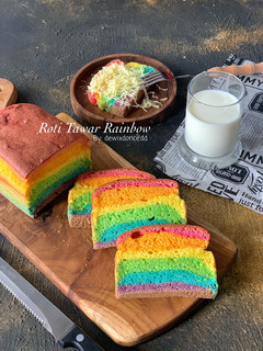 Foto resep Roti tawar rainbow