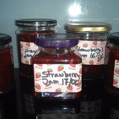 Strawberry jam A picture of Strawberry jam.
