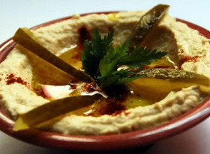 Foto di Hummus ideale per il picnic