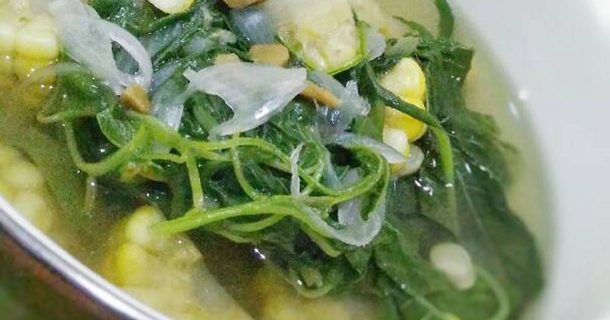 Resep Sayur Bayam Bening Jagung Manis Oleh Evyarumk Cookpad