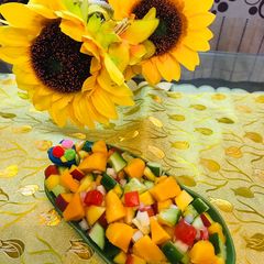 A picture of Mango black bean salad.